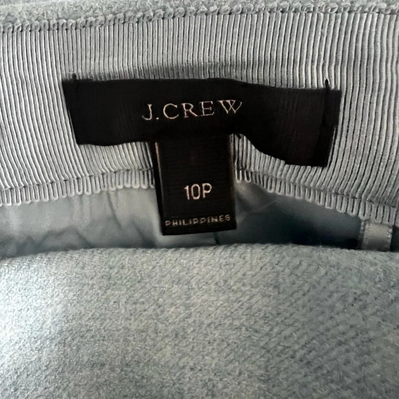 J Crew Wool Mini Skirt Powder Blue 10P - Picture 3 of 4